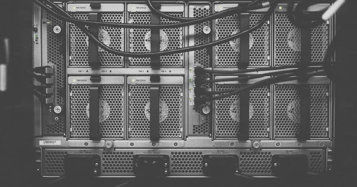 photo of computer cables