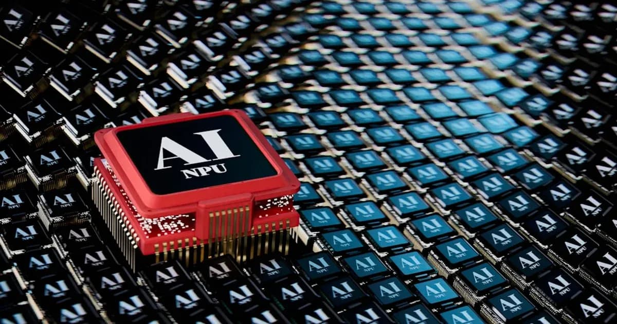 A micro processor sitting on top of a table