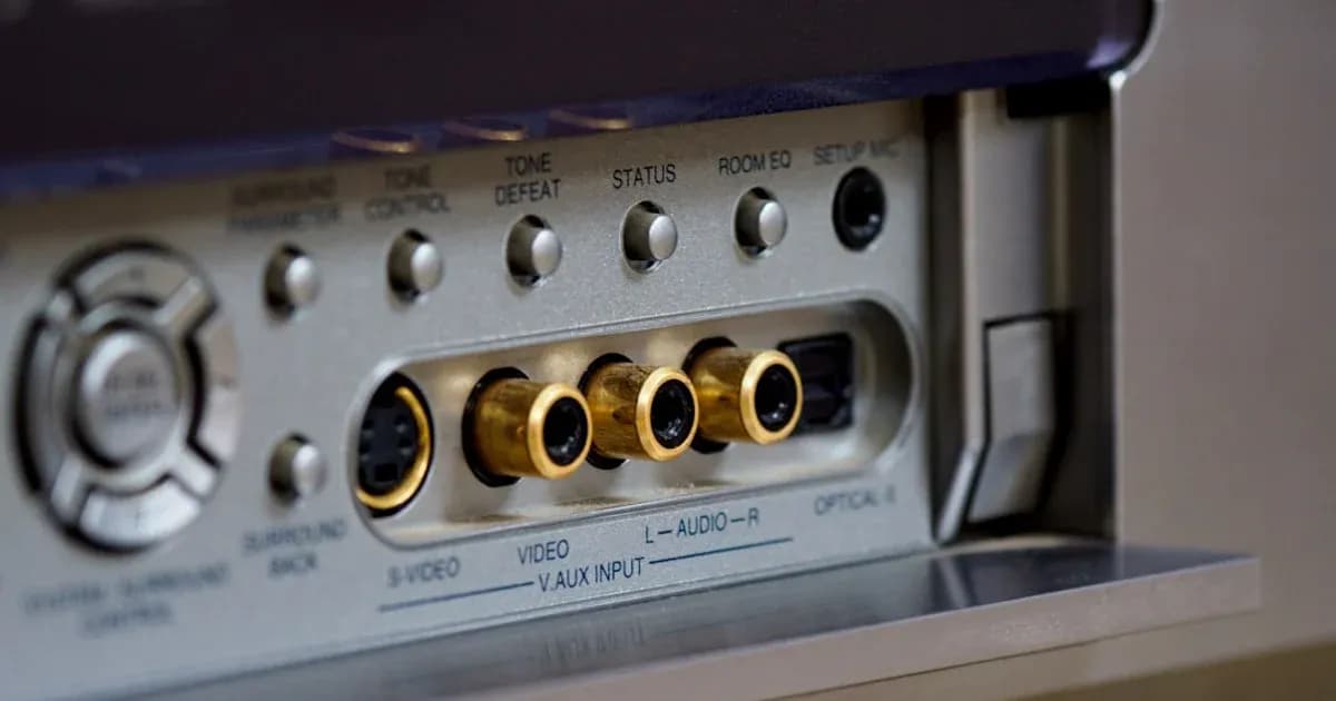 gray sony audio component on white table